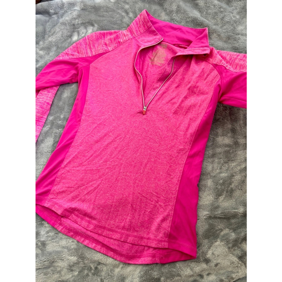 Danskin Dri More Semi Fitted XS Polyester Shades of Pink QuarterZip - Picture 4 of 8